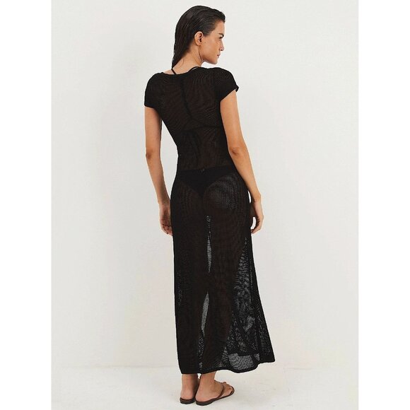 ViX Sylvie Long Cover-Up in Black - Picture 3 of 5